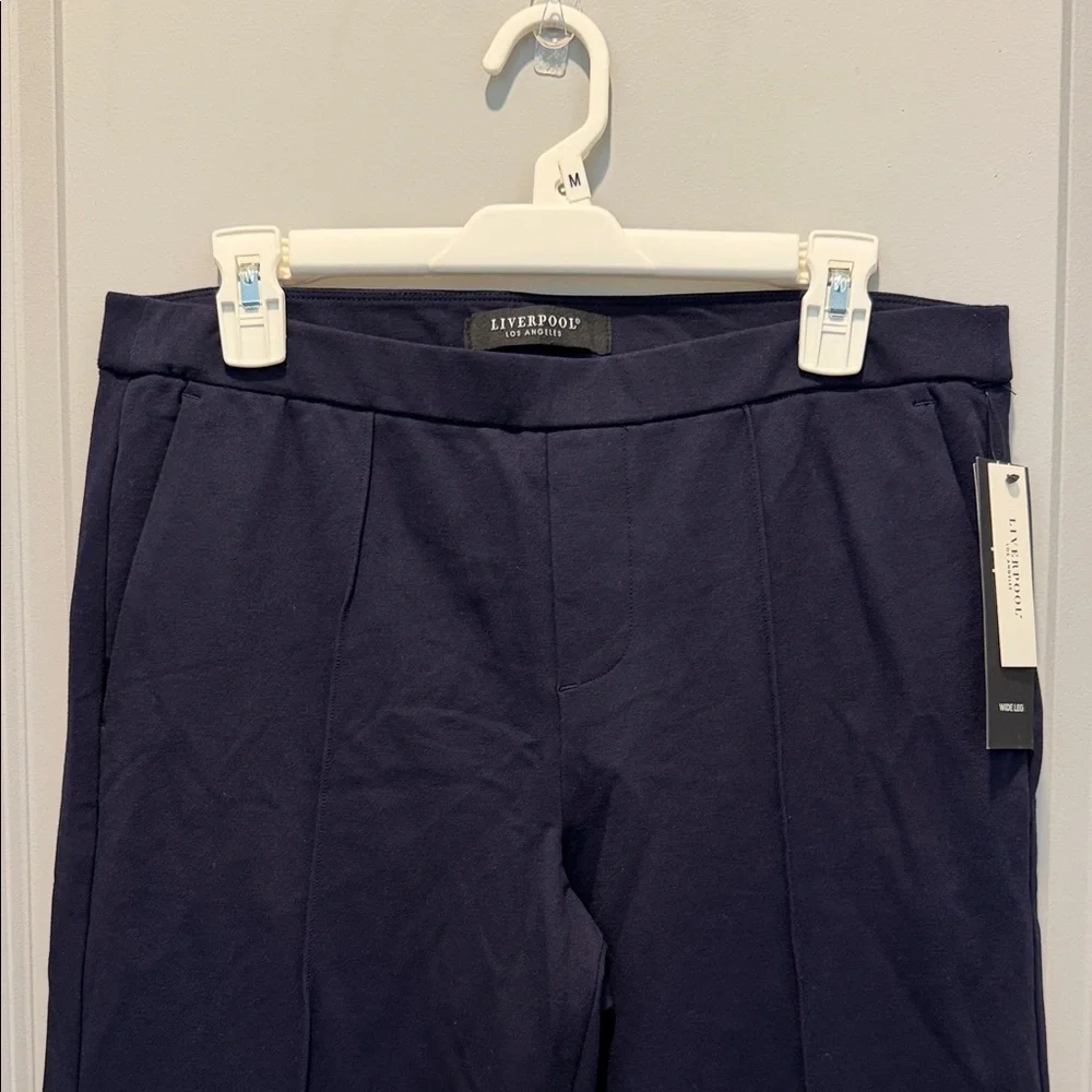 Liverpool pull on Wide leg pants in blue | Sz 10 - Picture 12 of 12